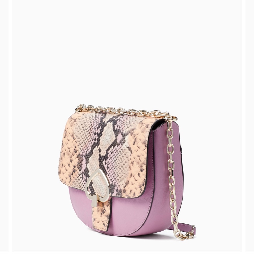 KATE SPADE Robyn exotic medium chain saddle bag - Picture 2 of 4